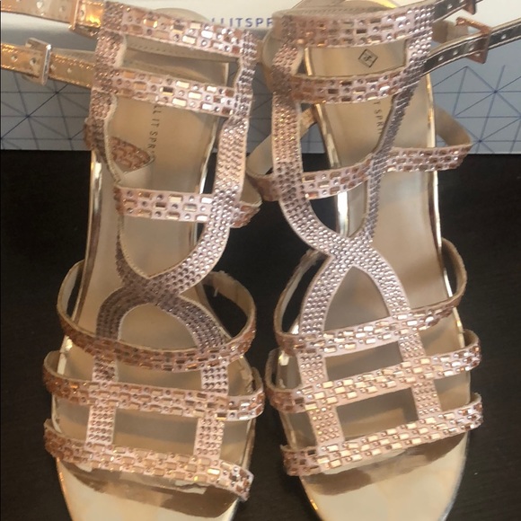 call it spring rose gold heels